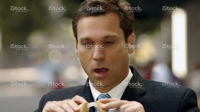 Alan was mesmerized by the teeny cookie nunchucks. - NoodleHaus